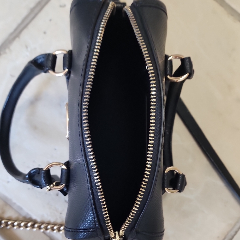 Coach Black Crossbody Bag with Gold Accents - Picture 8 of 12